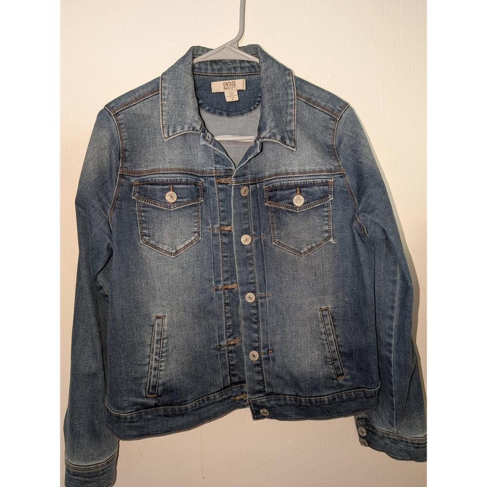 Vintage America Blues Denim Jacket Medium - Picture 3 of 6